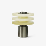 Tiered Obelisk Alabaster Table Lamp – Modern Sculptural LED Light