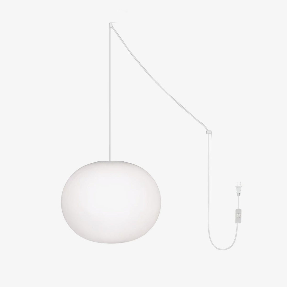 Globall Swag Pendant Light – Modern Glass Hanging Lamp for Dining & Living Areas