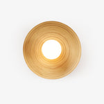 Bamboo Aura Wall Sconce – Natural Bamboo & Metal Modern Lighting