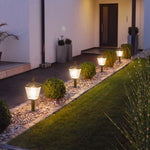 Solar-Powered LED Lawn Stakes for Outdoor Landscape Lighting
