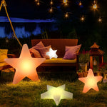 LED Star Ornament Lights – Modern Rechargeable Holiday Decor