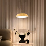 15 74 Inch Round Wood Japanese Style Led Pendant Light