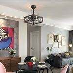 Retro Led Bladeless Ceiling Fans With Remote Ha084443