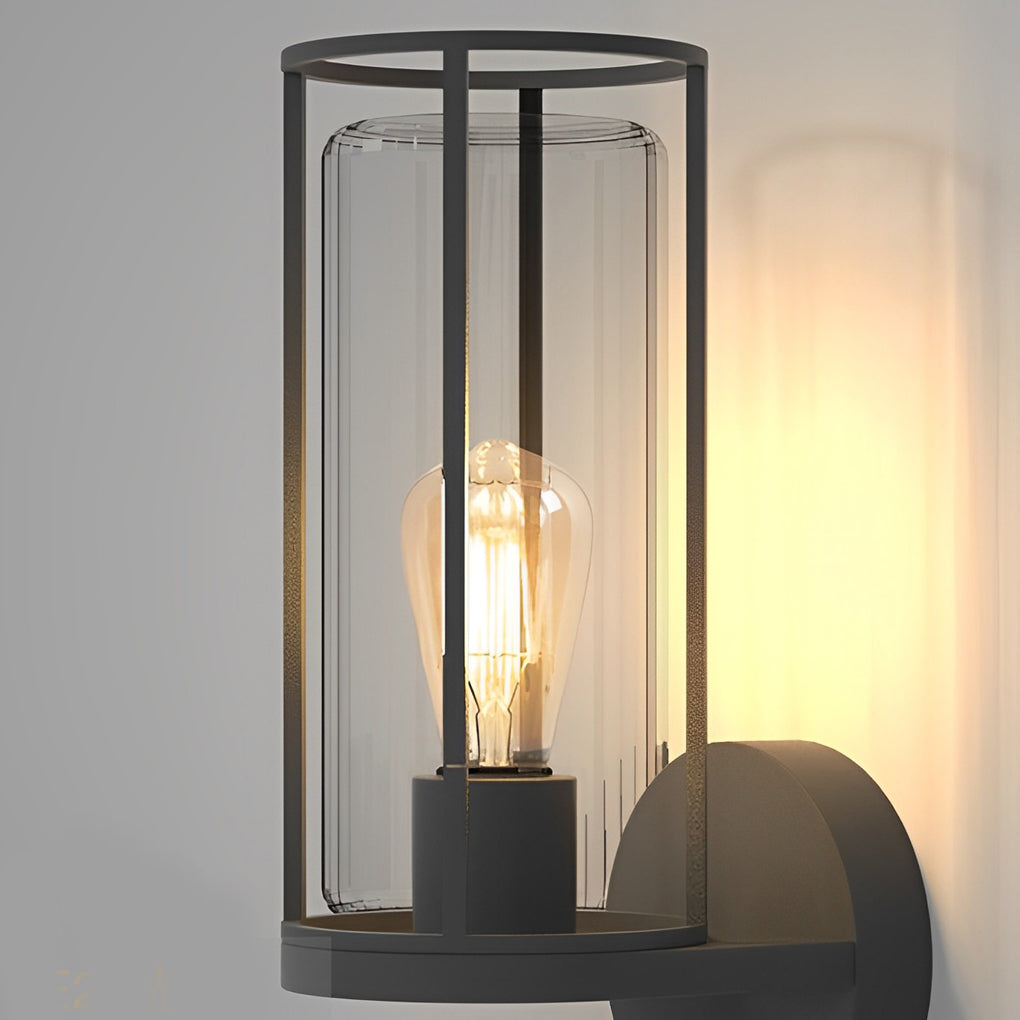 Lumina Round Stainless Steel Outdoor Wall & Post Light in Matte Black
