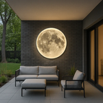 Modern Round Moon Wall Lamp