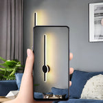 Modern LED Wall Sconce with Black, Gold, or White Hardware