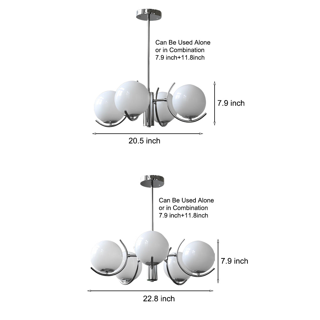 Globe Ball Nordic Chandelier Ha098575