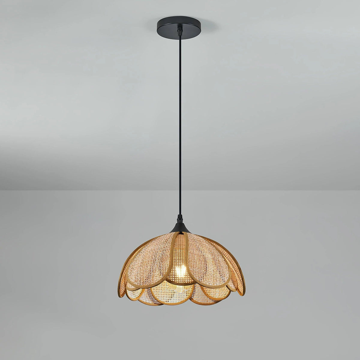 Rattan Blossom Pendant Light
