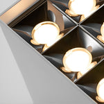 Square Grid LED Downlight Spotlight, 24° Beam, Surface Mount, Modern Architectural Ceiling Light