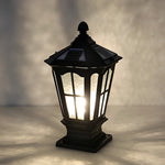 Retro Pavilion Shape Solar Powered Fence Post Light Ha080207