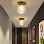 Square Iron Frame American Country Style Ceiling Light Fixture 1