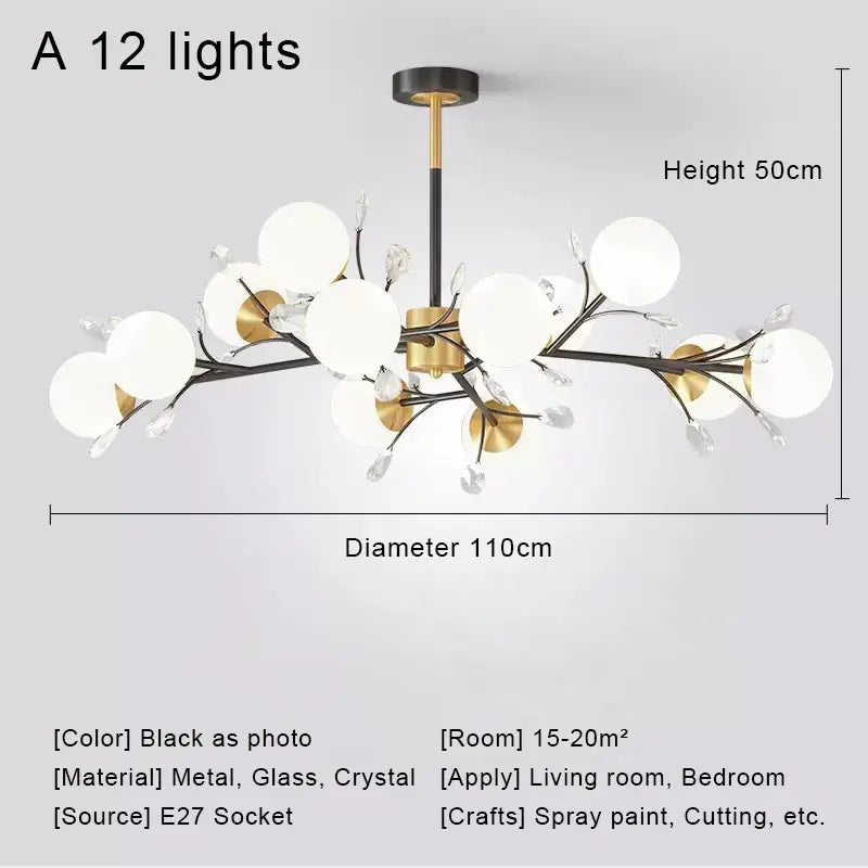 Nordic Living Room Modern Minimalist Creative Chandelier