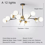 Nordic Living Room Modern Minimalist Creative Chandelier