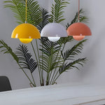 1 Light Metal Mushroom Nordic Flowerpot Pendant Light