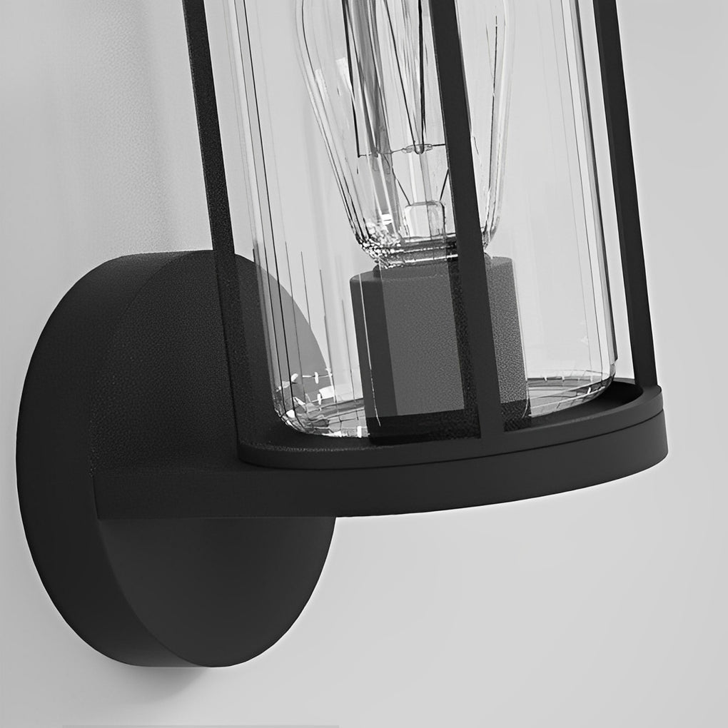 Lumina Round Stainless Steel Outdoor Wall & Post Light in Matte Black