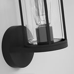 Lumina Round Stainless Steel Outdoor Wall & Post Light in Matte Black