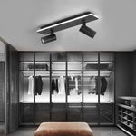 Recessed Adjustable LED Spotlight Fixture, Modern Aluminum Trim