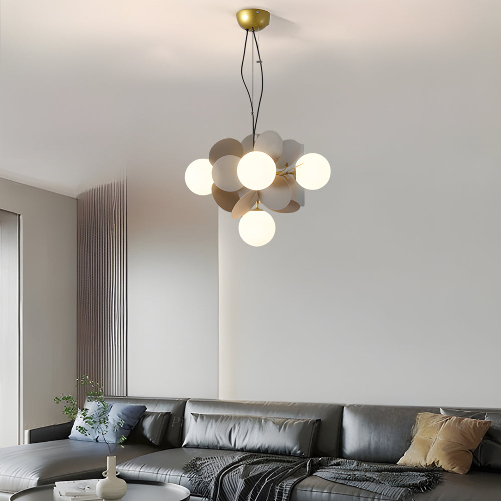 Nordic Chandelier Multicolored Board Art Branch Style Pendant Lights