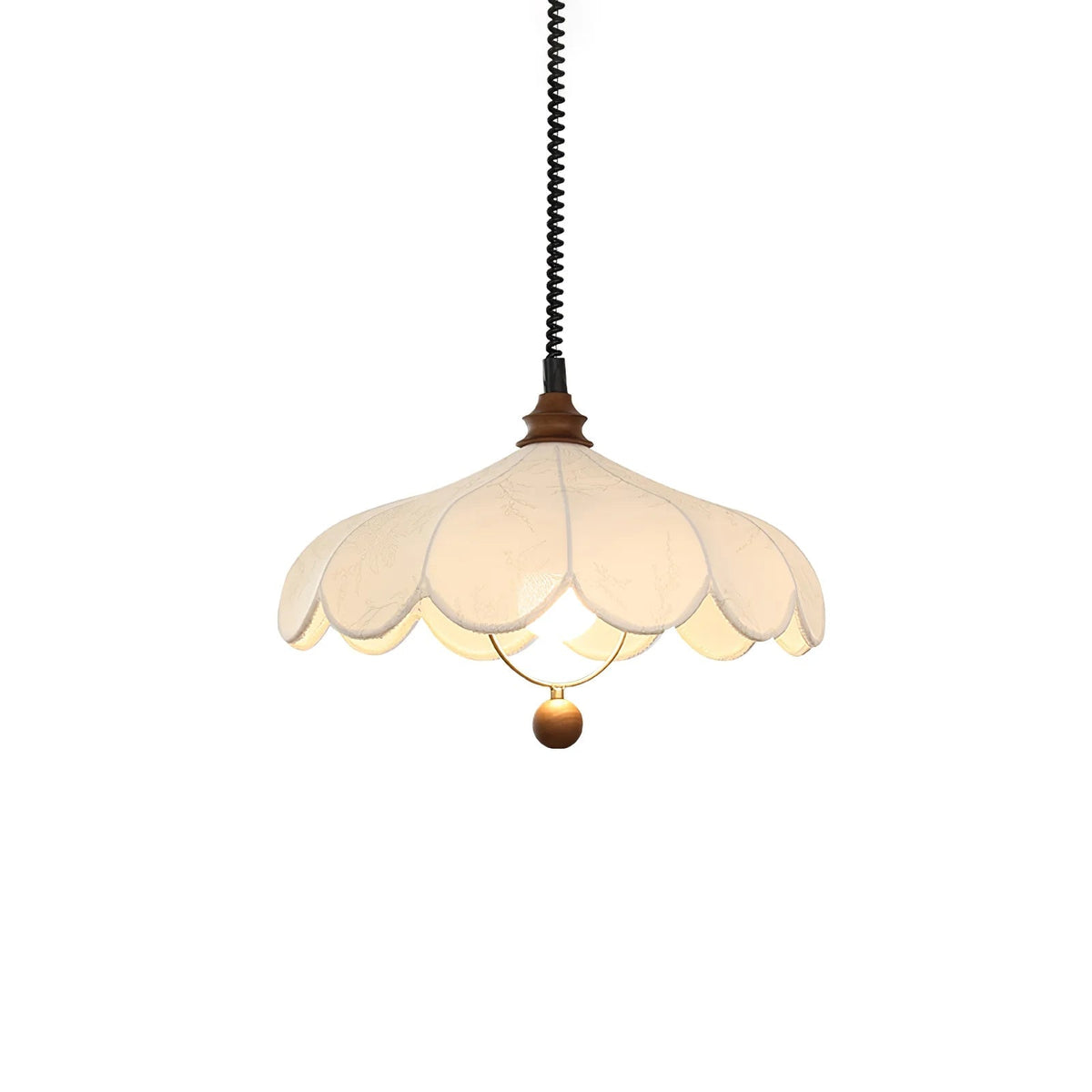 Lily Bloom Fabric Pendant Light