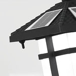 Solar-Powered LED Bollard Lights with Asian-Inspired Design for Modern Outdoor Spaces