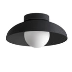 Minimalist Metal Semi Flush Light