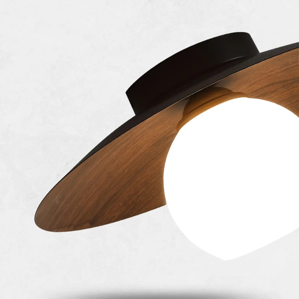 Minimalist Natural Timber Ceiling Lamp