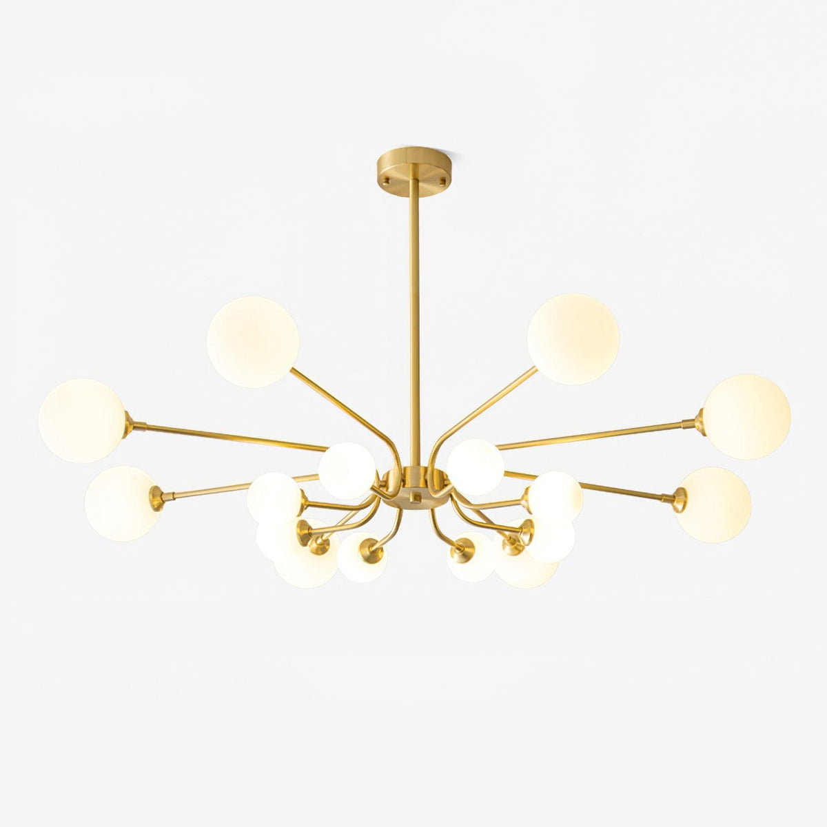 Balloon Ball Chandelier – Modern Gold Glass Pendant Light for Dining Room and Living Room