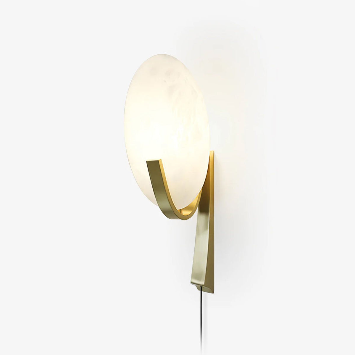 Alice Alabaster Plug In Wall Lamp