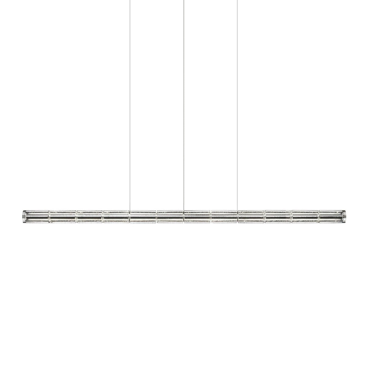 Mcdade Segmented Glass Linear Chandelier – Modern LED Pendant Light for Dining Room and Kitchen Island