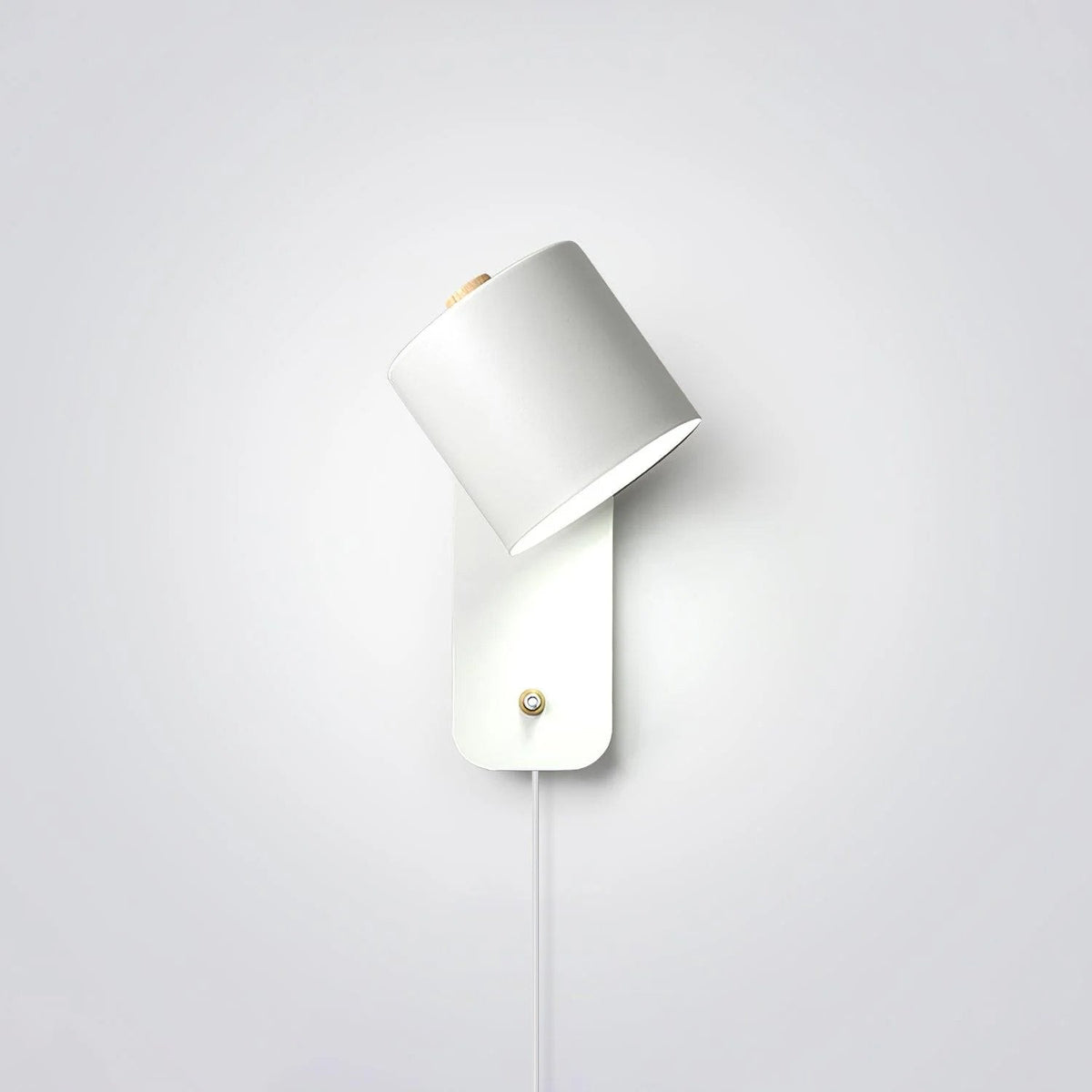 Rotatable Cylinder Plug In Wall Lamp