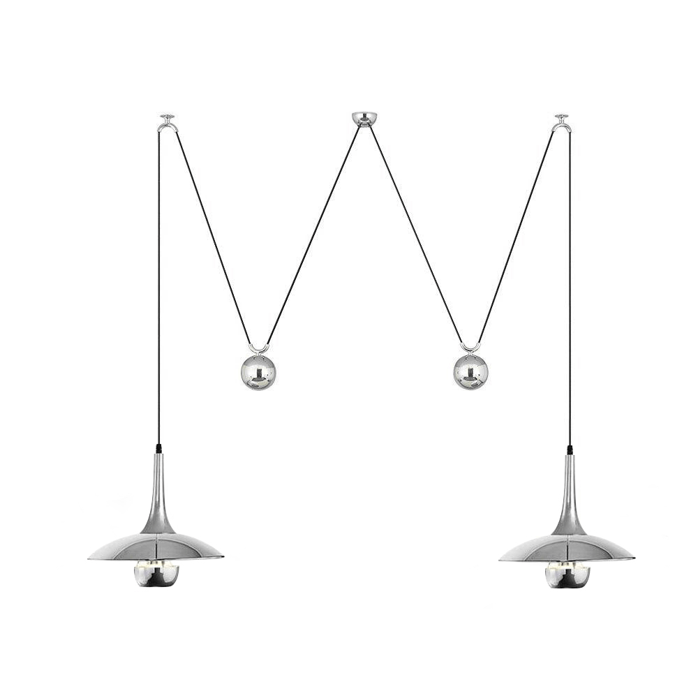 Onos Pendant Light – Adjustable Modern Brass & Chrome Ceiling Lamp