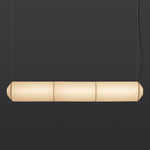 Tekio Designer Pendant Light with Silk Shade for Modern Interiors