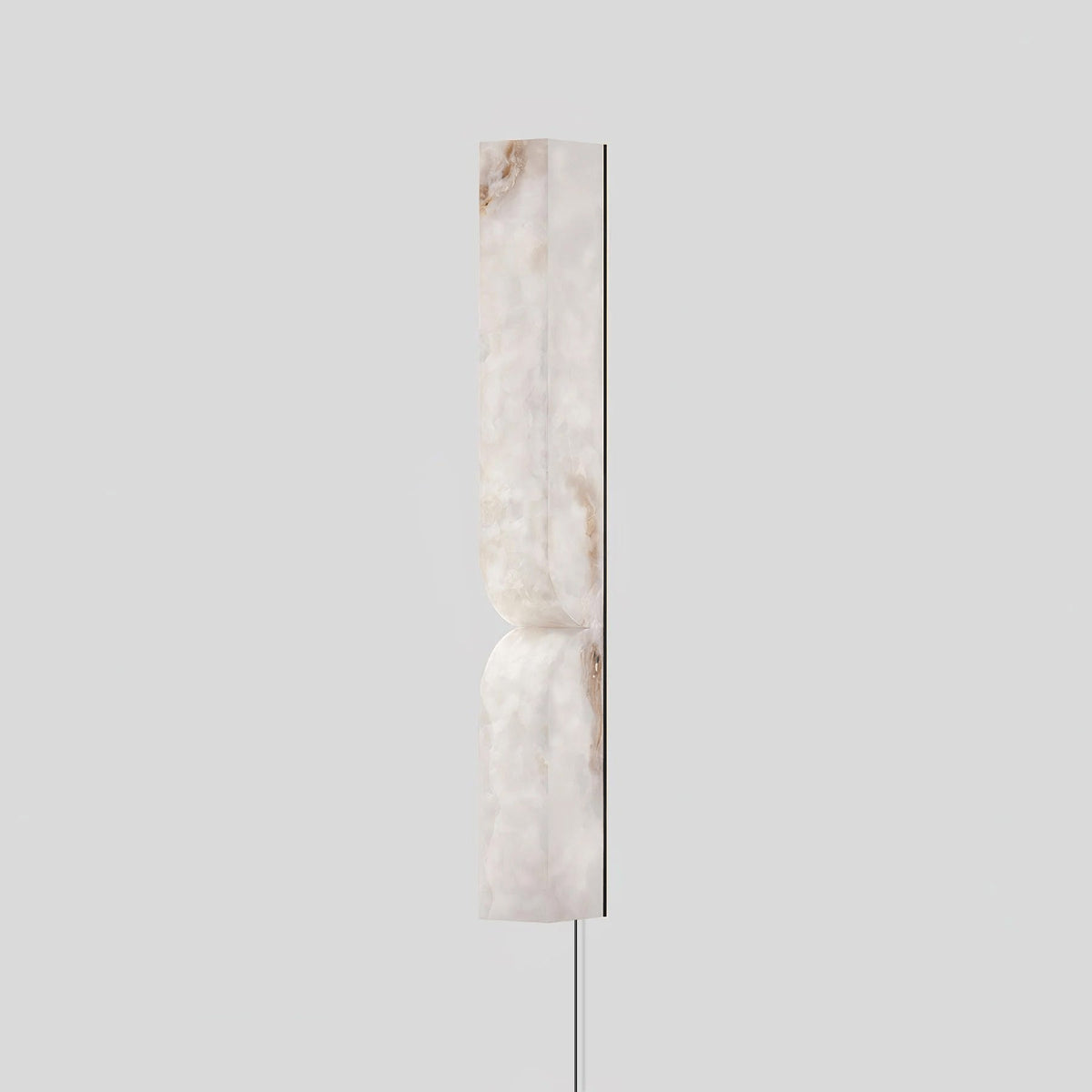 Alabaster Essence Plug-In Wall Sconce in Gold or Black