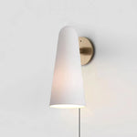 Conical Glass Plug In Wall Lamp