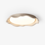 Aera Textured Microcement LED Ceiling Light in Gray, Beige, or White