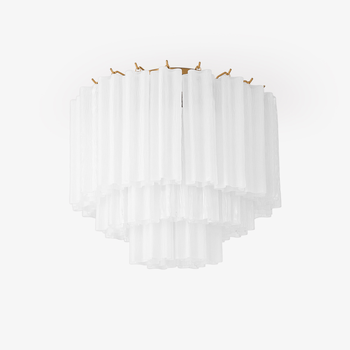 Glacia Murano Glass Ceiling Light with Gold Accents