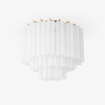 Glacia Murano Glass Ceiling Light with Gold Accents