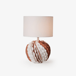 Terralune Ceramic Table Lamp with Linen Shade for Living Room and Bedroom