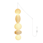 Ori Lantern Swag Pendant Light – Handcrafted Mulberry Paper Hanging Lamp