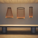 Aeris Mesh Pendant Light – Modern Conical LED Hanging Lamp for Dining & Living Spaces