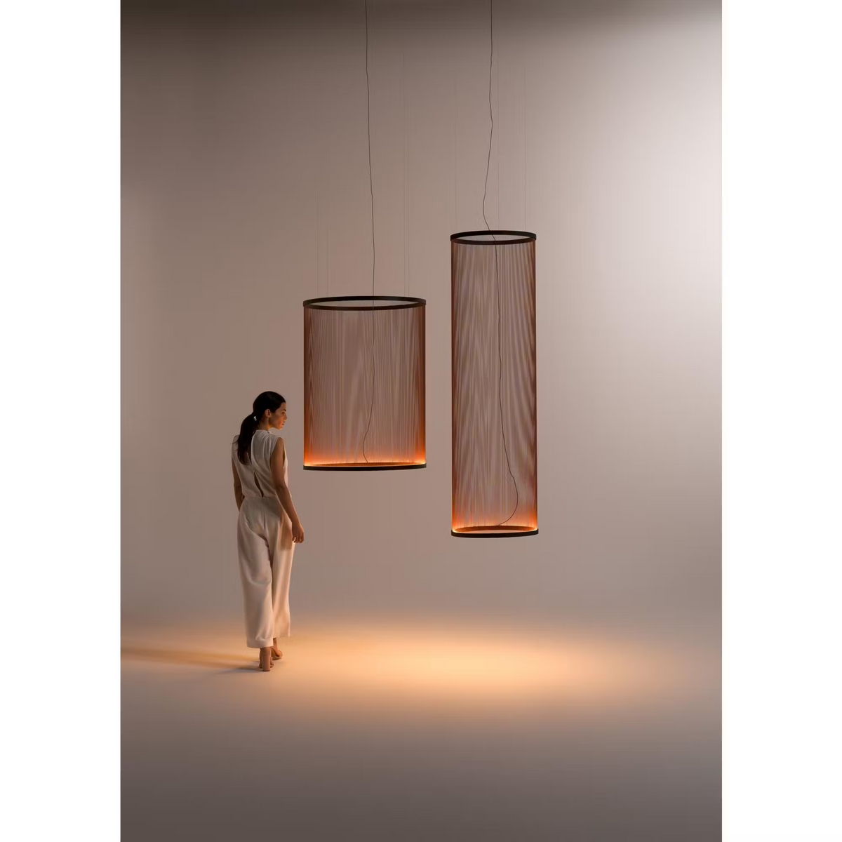 Aeris Mesh Pendant Light – Modern Conical LED Hanging Lamp for Dining & Living Spaces