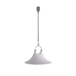Solari Swirl Glass Pendant Light – Hand-Blown Amber Art Glass