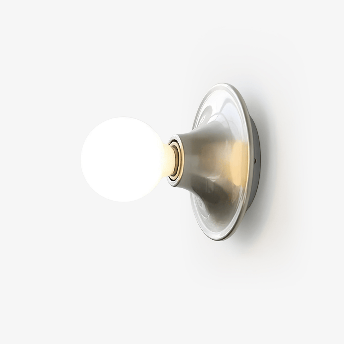 Eclipta Wall Sconce – Sculptural Metal & Glass Halo Light for Modern Interiors