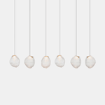 Liquid Glass Stone Pendant Light – Sculptural Blown Glass Chandelier