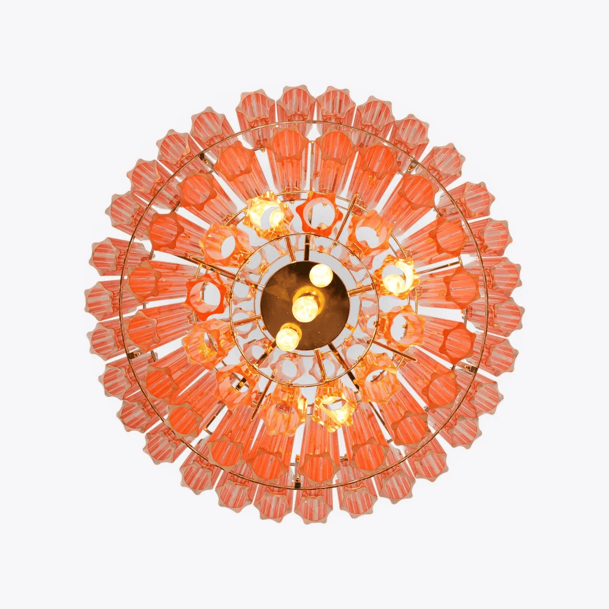 Pink Palermo Glass Chandelier | Modern Designer Pendant Light