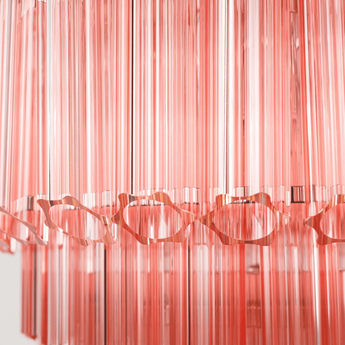 Pink Palermo Glass Chandelier | Modern Designer Pendant Light