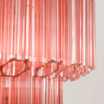 Pink Palermo Glass Chandelier | Modern Designer Pendant Light