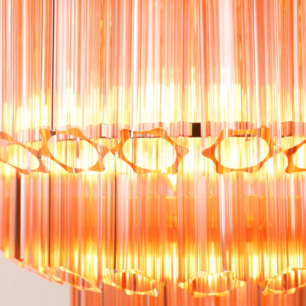 Pink Palermo Glass Chandelier | Modern Designer Pendant Light
