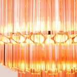 Pink Palermo Glass Chandelier | Modern Designer Pendant Light