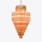 Raphael Glass Chandelier – Modern Tiered Prism Pendant Light